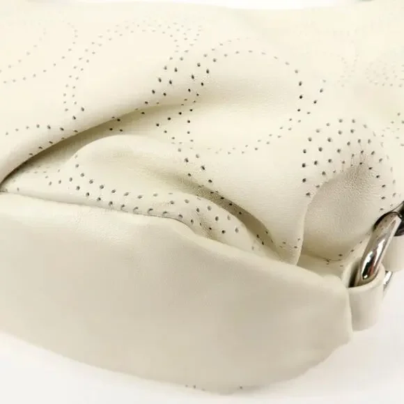 💎✨Authentic✨💎COACH Leather Canvas Hand Bag Shoulder bag White - Picture 3 of 7